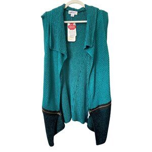 Vintage 90s Cotton Country Waterfall Cardigan Sweater Size Medium Deadstock NEW